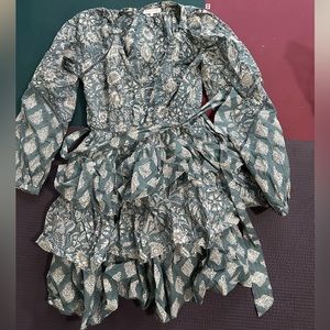 Marea by Liz Joy Grace Ruffle Flounce Dress Cala Azul